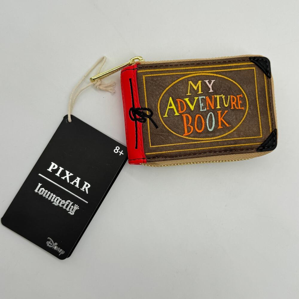 Loungefly X Disney Pixar UP My Adventure Book Accordion Zip Up Card Wallet NEW